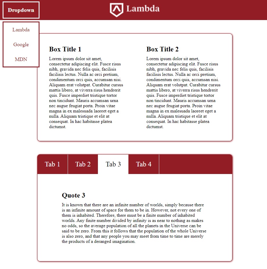 Working on implementing components