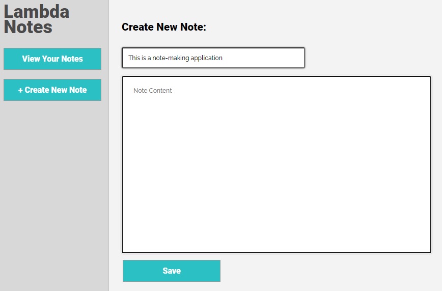 Note-taking application
